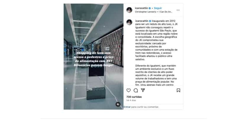 Vídeo Ícaro Cattin (Foto: Reprodução / Instagram) Vídeo Ícaro Cattin (Foto: Reprodução / Instagram)