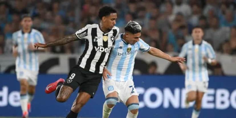 Racing 2x0 Botafogo (Reprodução: Luis Robayo) Racing 2x0 Botafogo (Reprodução: Luis Robayo)