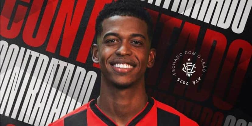 O anúncio de Carlinhos no Vitória (Reprodução: Instagram) O anúncio de Carlinhos no Vitória (Reprodução: Instagram)