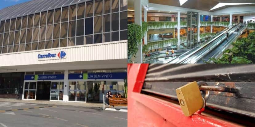 Carrefour fechou unidade em Shopping de São Paulo (Reprodução: Montagem TV Foco)