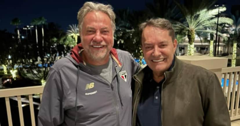 Casares e Pedrinho, presidente do São Paulo e dono do Cruzeiro (Foto: Instagram Casares)