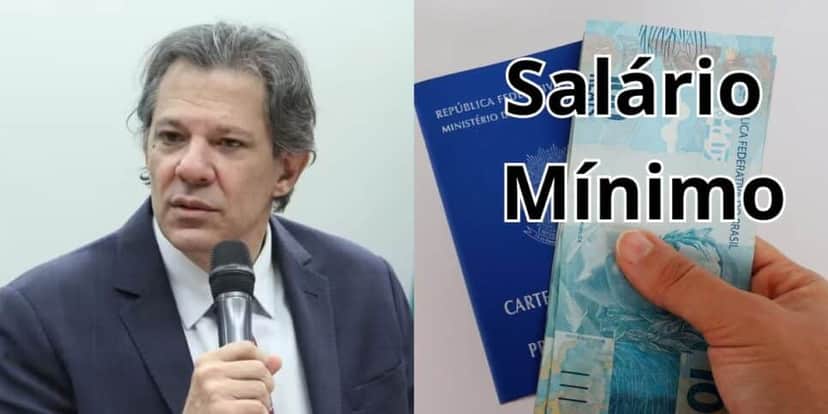 Haddad ciente de novo salário mínimo de R$2.057 a lista de CLTs (Reprodução: Vinicius Loures) Haddad ciente de novo salário mínimo de R$2.057 a lista de CLTs (Reprodução: Vinicius Loures)