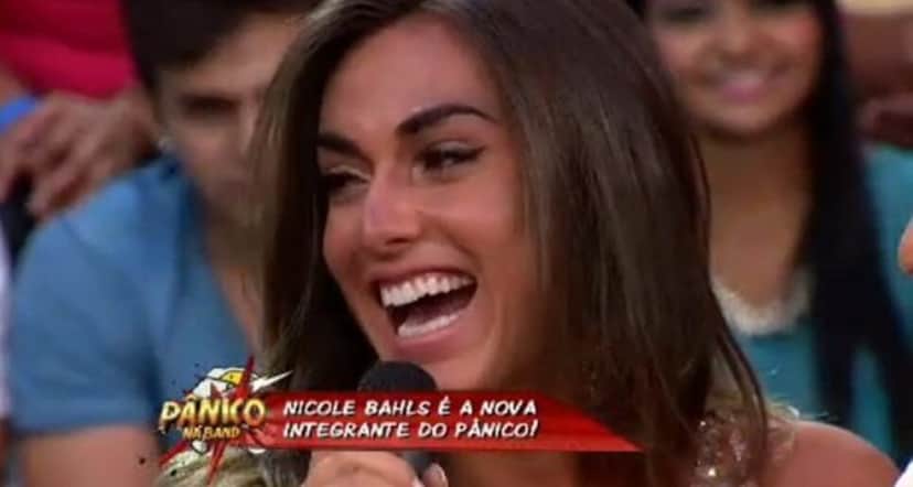 Nicole Bahls quando se tornou Panicat do extinto Pânico na Band, em 2009 (Foto: Reprodução/ YouTube) Nicole Bahls quando se tornou Panicat do extinto Pânico na Band, em 2009 (Foto: Reprodução/ YouTube)