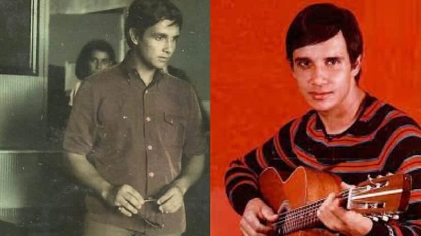 O rei da música, bem novinho, no ano de 1965, quando teve a namorada sigilosa, prima de cantor famoso (Foto: Reprodução/ Internet/ Montagem TV Foco) O rei da música, bem novinho, no ano de 1965, quando teve a namorada sigilosa, prima de cantor famoso (Foto: Reprodução/ Internet/ Montagem TV Foco)