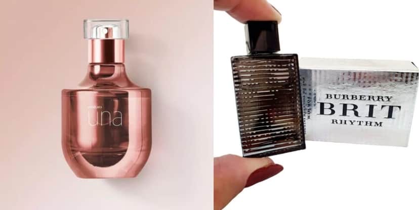 Una Tradicional e Burberry Brit (Foto: Reprodução / Mercado Livre) Una Tradicional e Burberry Brit (Foto: Reprodução / Mercado Livre)