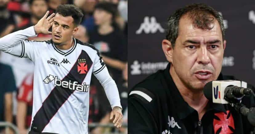 Coutinho e +1 FORA: Carille tem saída de 2 craques no Vasco (Foto: Reprodução/Montagem TV Foco) Coutinho e +1 FORA: Carille tem saída de 2 craques no Vasco (Foto: Reprodução/Montagem TV Foco)