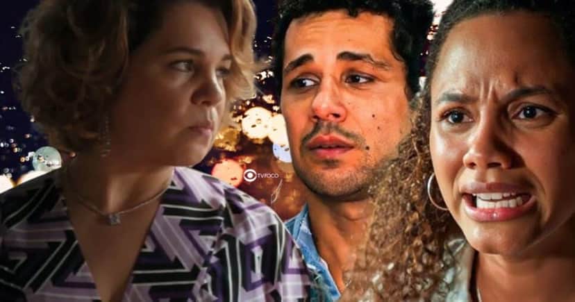 Violeta, Chico e Madá em Volta por Cima (Foto: Reprodução / Globo / Montagem TV Foco) Violeta, Chico e Madá em Volta por Cima (Foto: Reprodução / Globo / Montagem TV Foco)