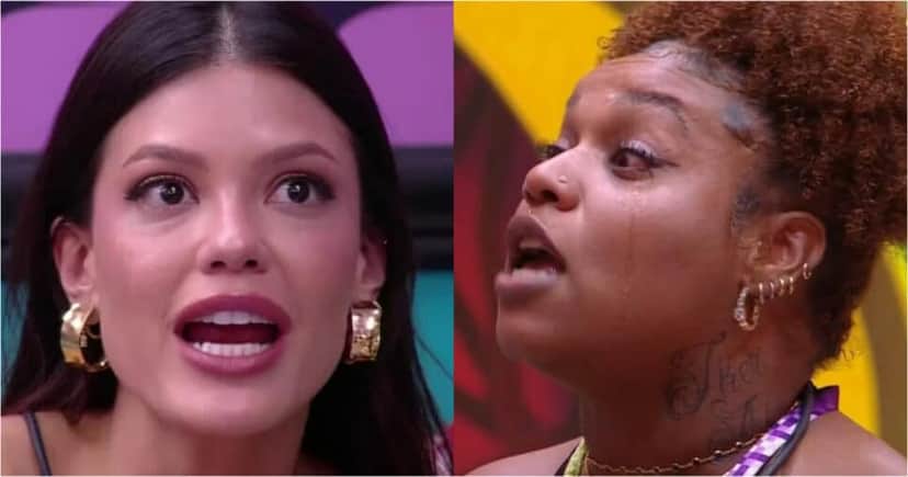 Camila e Vitória brigam no reality show da Globo (Foto: Reprodução/Montagem TV Foco)