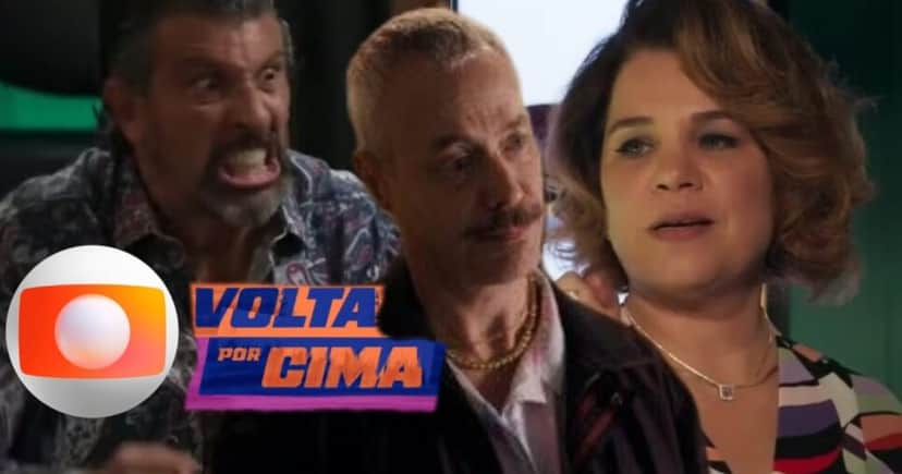 Osmar desmonta Marco e Violeta dá facada no crápula: 2 escândalos chegam em Volta Por Cima (Foto: Reprodução/ TV Globo/ Montagem TV Foco)