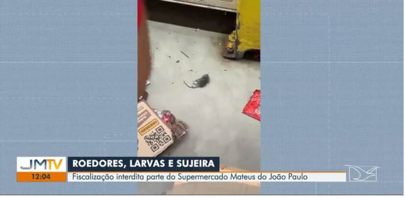 Rato encontrado já em decomposição (Foto: Reprodução/Globo)