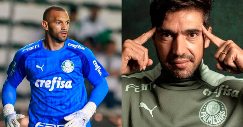Abel - Weverton - Palmeiras (Foto: Reprodução) Abel - Weverton - Palmeiras (Foto: Reprodução)