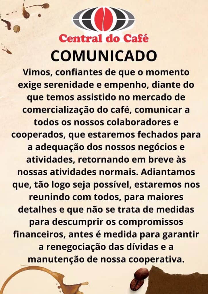 Comunicado Coocam Comunicado Coocam