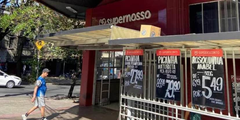 Supernosso teve 15 unidades encerradas em Belo Horizonte (Foto Reprodução/Diário do Comércio) Supernosso teve 15 unidades encerradas em Belo Horizonte (Foto Reprodução/Diário do Comércio)