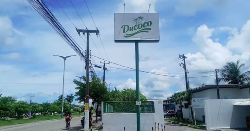 Ducoco, tradicional fábrica de bebidas e alimentos provenientes do Coco do Ceará (Foto Reprodução/Instagram)
