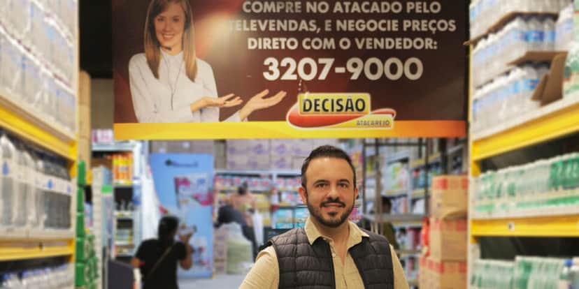 Meta é dobrar o número de lojas até o fim 2025, diz Vilaça | Crédito: Divulgação/Decisão Atacarejo Meta é dobrar o número de lojas até o fim 2025, diz Vilaça | Crédito: Divulgação/Decisão Atacarejo
