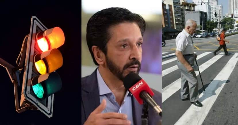 Lei dos semáforos crava proibição e atinge idosos em SP (Reprodução/Montagem TV Foco/Canva) Lei dos semáforos crava proibição e atinge idosos em SP (Reprodução/Montagem TV Foco/Canva)