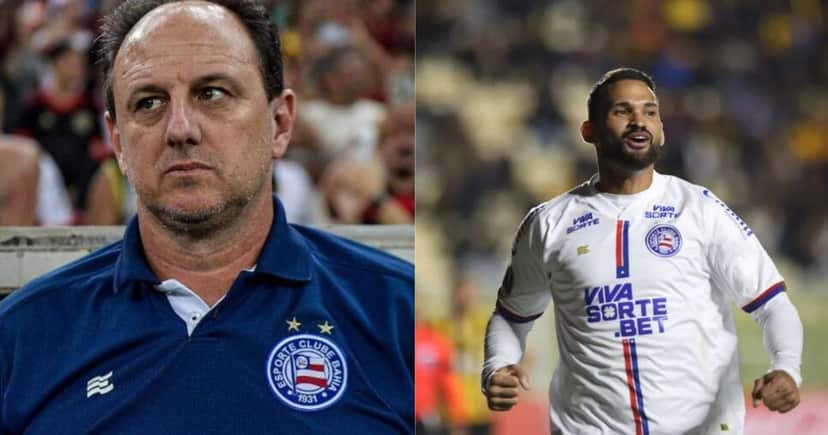 Ceni sofre com debandada de Willian José e mais dois craques no Bahia (Reprodução/Montagem TV Foco/Canva) Ceni sofre com debandada de Willian José e mais dois craques no Bahia (Reprodução/Montagem TV Foco/Canva)