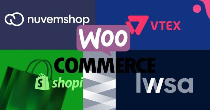 Alternativas que o Mercado Livre listou para usuários do Mercado Shops (Foto Reprodução/Montagem/Tv Foco/Lennita/Canva/Logos) Alternativas que o Mercado Livre listou para usuários do Mercado Shops (Foto Reprodução/Montagem/Tv Foco/Lennita/Canva/Logos)
