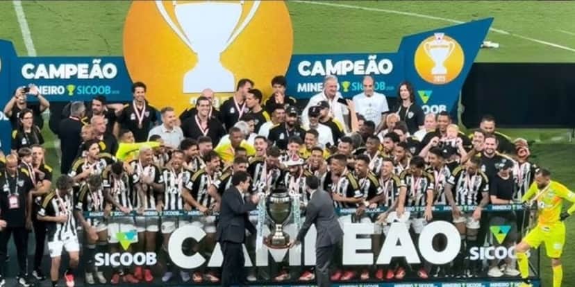 Atlético-MG campeão mineiro de 2025 (Reprodução: Youtube) Atlético-MG campeão mineiro de 2025 (Reprodução: Youtube)