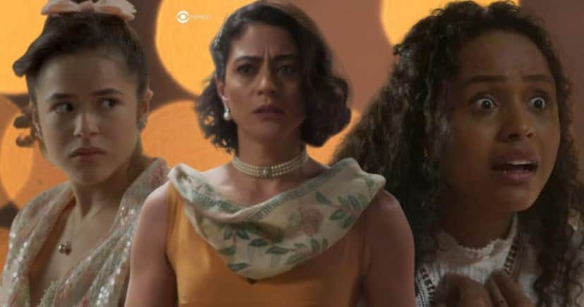 Bia, Clarice e Beatriz em Garota do Momento (Foto: Reprodução / Globo / Montagem TV Foco) Bia, Clarice e Beatriz em Garota do Momento (Foto: Reprodução / Globo / Montagem TV Foco)