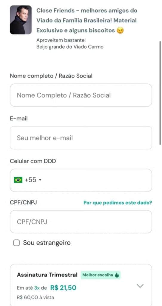 Close Friends do famoso já está aberto (Foto: Reprodução)