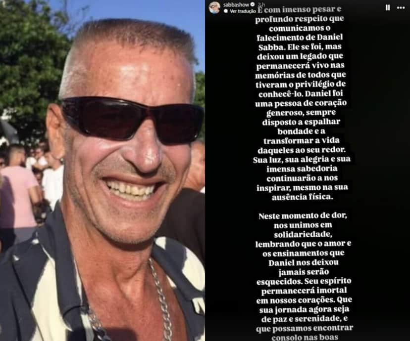 Daniel Sabbá, ex-ator da Globo (Foto: Reprodução/Montagem TV Foco)