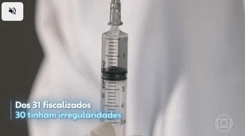 De 31 clínicas, 30 operavam com irregularidades (Foto: Reprodução/Globo) De 31 clínicas, 30 operavam com irregularidades (Foto: Reprodução/Globo)