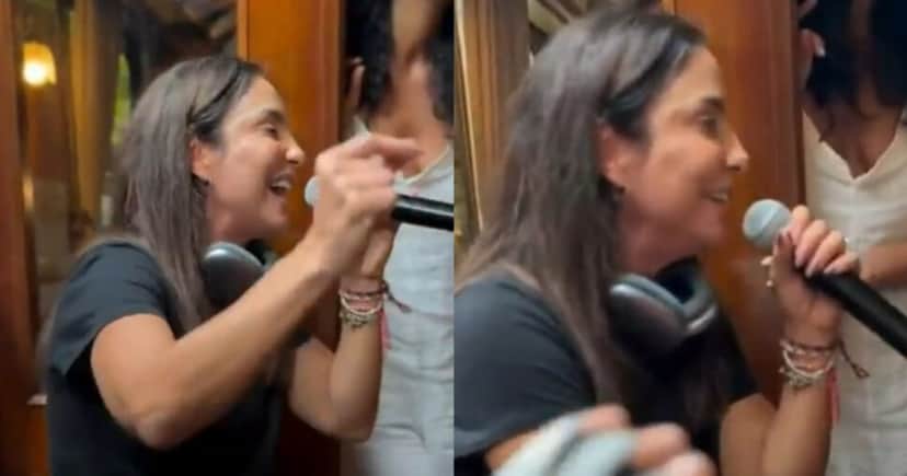 cantora solta a voz em trem (Foto: reprodução/Montagem TV Foco) cantora solta a voz em trem (Foto: reprodução/Montagem TV Foco)