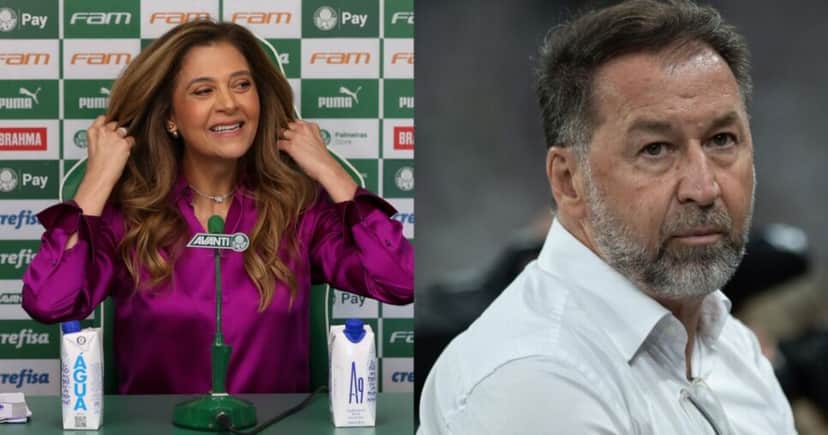 Leila perde reforço de R$50M para o Corinthians e arma maior vingança - (Montagem / TV FOCO) Leila perde reforço de R$50M para o Corinthians e arma maior vingança - (Montagem / TV FOCO)