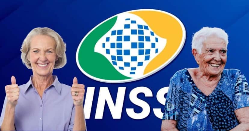 Logo do iNSS e idosas (Fotos: Reproduções / Internet / Canva)