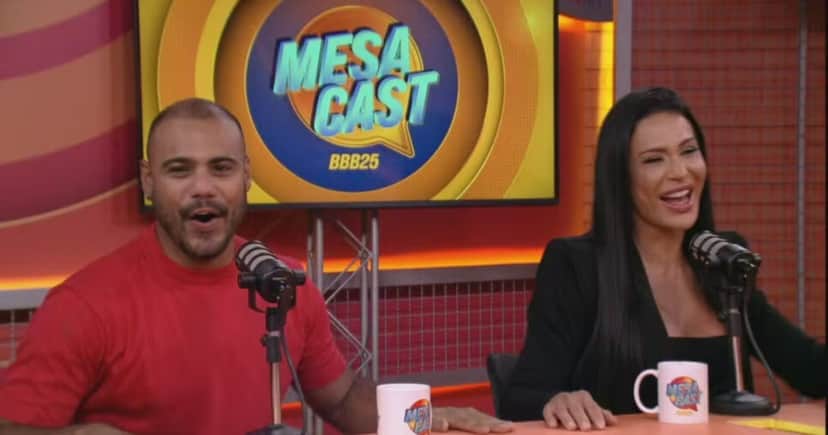 Mesa Cast BBB25, da Globo (Foto: Reprodução)