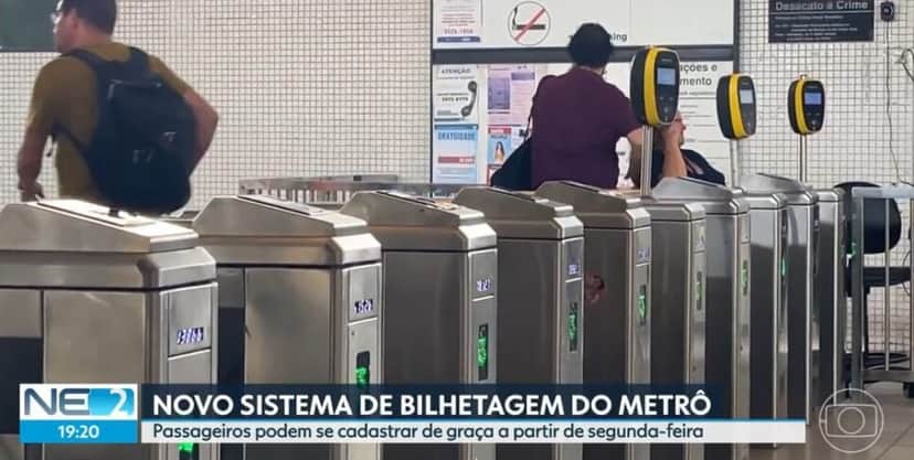 Metrô Recife terá novo sistema de bilhetagem (Foto: Reprodução / Joab Alves / Globo) Metrô Recife terá novo sistema de bilhetagem (Foto: Reprodução / Joab Alves / Globo)