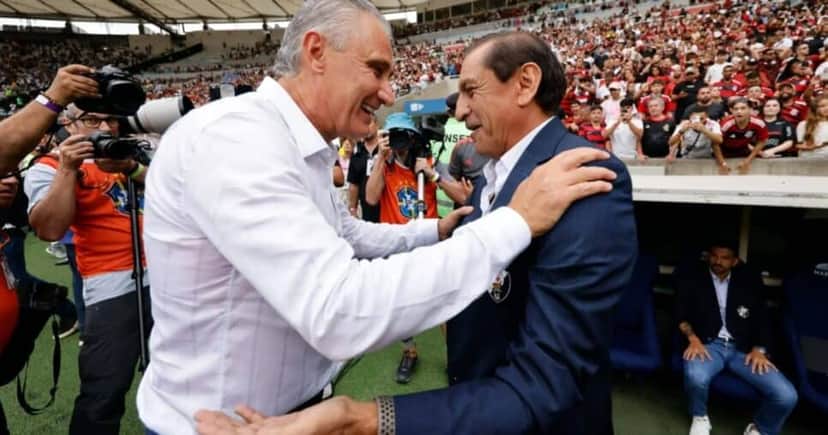 Tite e Ramón Díaz (Foto: Reprodução/ Internet) Tite e Ramón Díaz (Foto: Reprodução/ Internet)