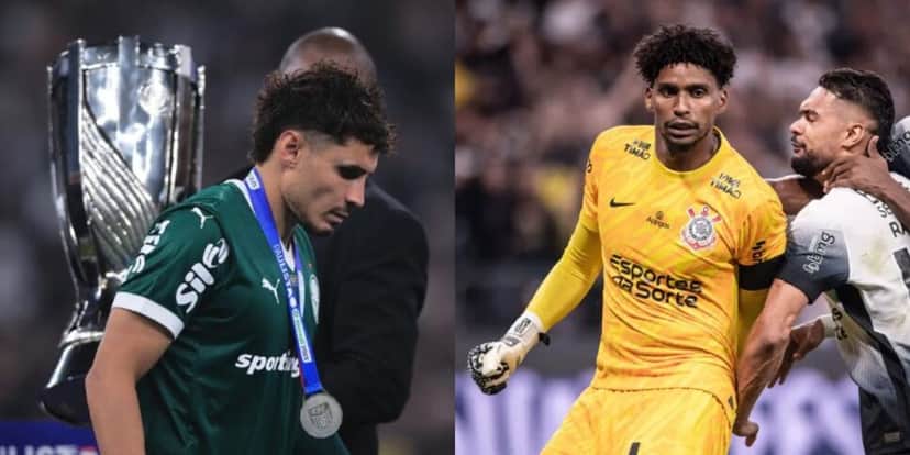 Veiga viu Hugo Souza defender seu pênalti (Reprodução: Ettore Chiereguini) Veiga viu Hugo Souza defender seu pênalti (Reprodução: Ettore Chiereguini)