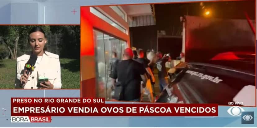 Situação acabou causando a prisão do responsável (Foto Reprodução/Band) Situação acabou causando a prisão do responsável (Foto Reprodução/Band)