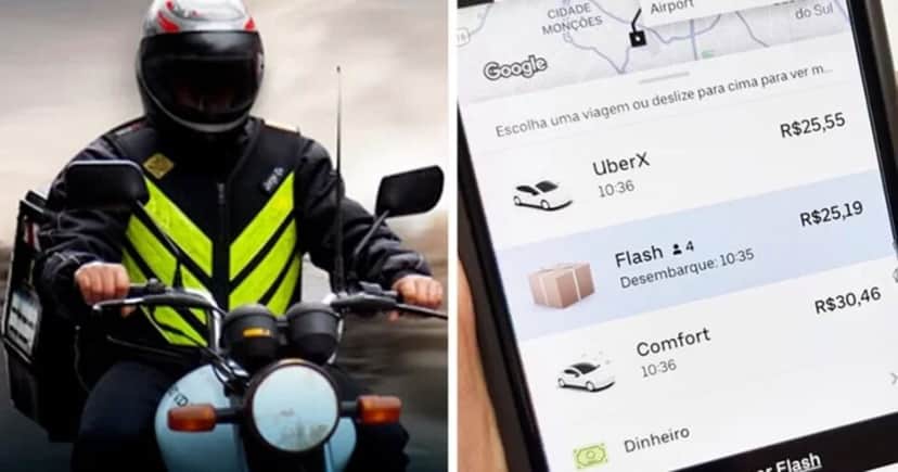 Muitos restaurantes fazem uso da Uber Flash, sistema de entrega, para fazer pequenos deliverys (Foto Reprodução/Montagem/Internet) Muitos restaurantes fazem uso da Uber Flash, sistema de entrega, para fazer pequenos deliverys (Foto Reprodução/Montagem/Internet)