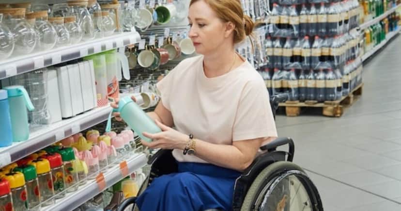 Acessibilidade em supermercado Acessibilidade em supermercado