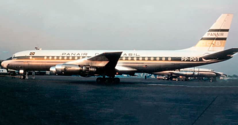 Avião da Panair do Brasil (Foto: Reprodução) Avião da Panair do Brasil (Foto: Reprodução)