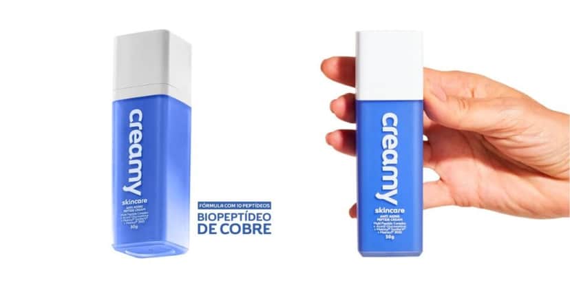 Hidratante facial Anti-Aging Peptide Cream, da Creamy (Foto: Internet) Hidratante facial Anti-Aging Peptide Cream, da Creamy (Foto: Internet)