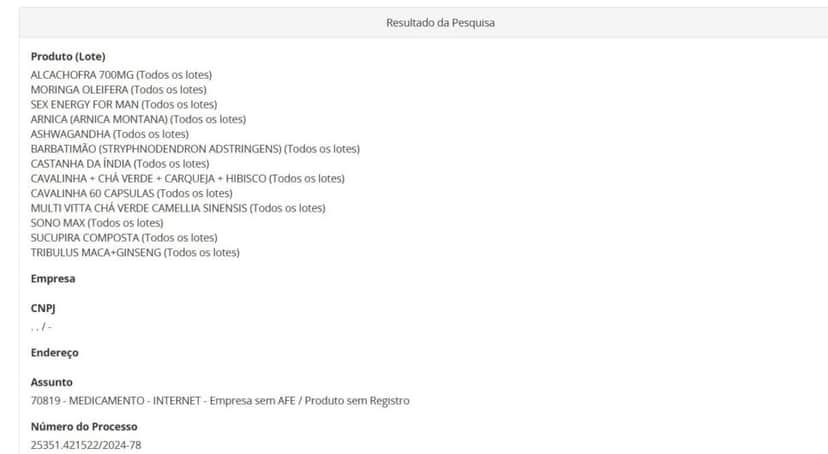 13 chás populares proibidos pela ANVISA pt 1 (Foto Reprodução/ANVISA) 13 chás populares proibidos pela ANVISA pt 1 (Foto Reprodução/ANVISA)