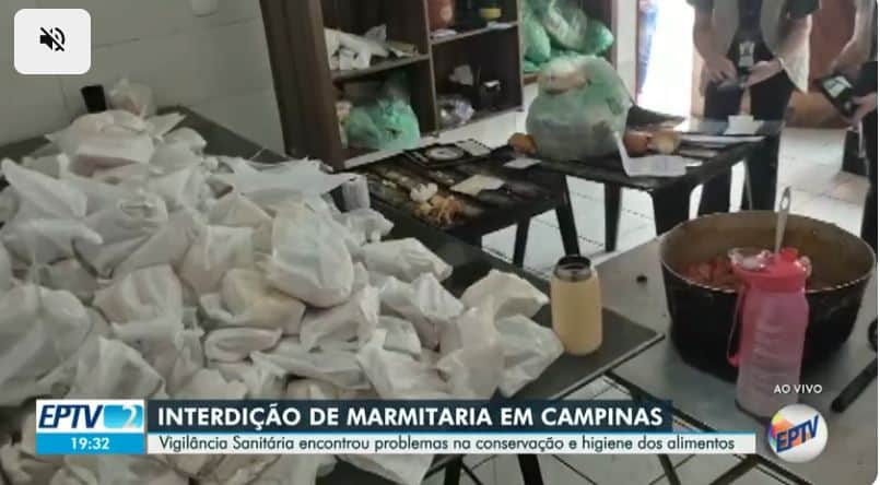Marmitas apreendidas (Foto Reprodução/Globo) Marmitas apreendidas (Foto Reprodução/Globo)
