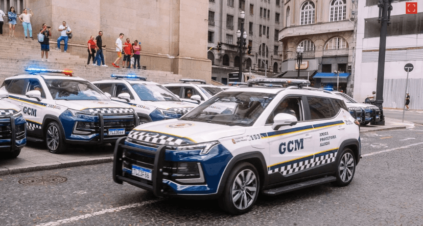Carros da GCM (Foto: Reprodução/Prefeitura de São Paulo) Carros da GCM (Foto: Reprodução/Prefeitura de São Paulo)