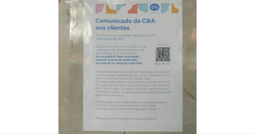 Comunicado da C&A Comunicado da C&A