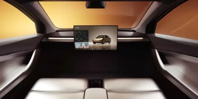 Interior do Cybercab (Foto: Reprodução / Tesla) Interior do Cybercab (Foto: Reprodução / Tesla)