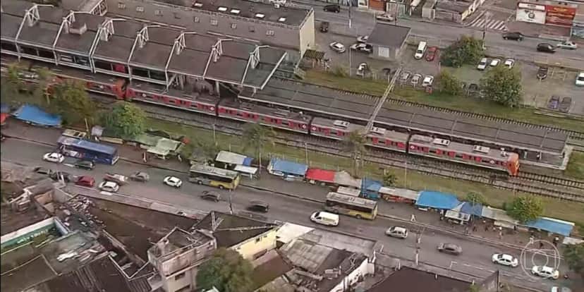 Linha 12-Safira da CPTM (Foto: Reprodução / Globo) Linha 12-Safira da CPTM (Foto: Reprodução / Globo)