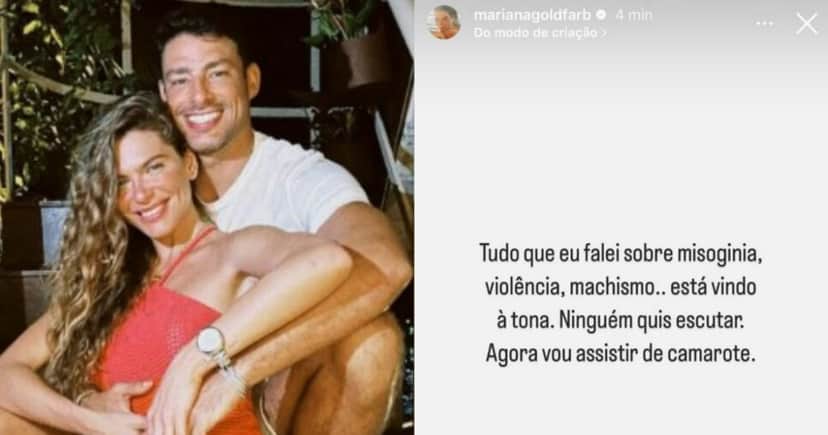 Mariana Goldfarb e Cauã Reymond (Foto: Reprodução/Montagem TV Foco) Mariana Goldfarb e Cauã Reymond (Foto: Reprodução/Montagem TV Foco)