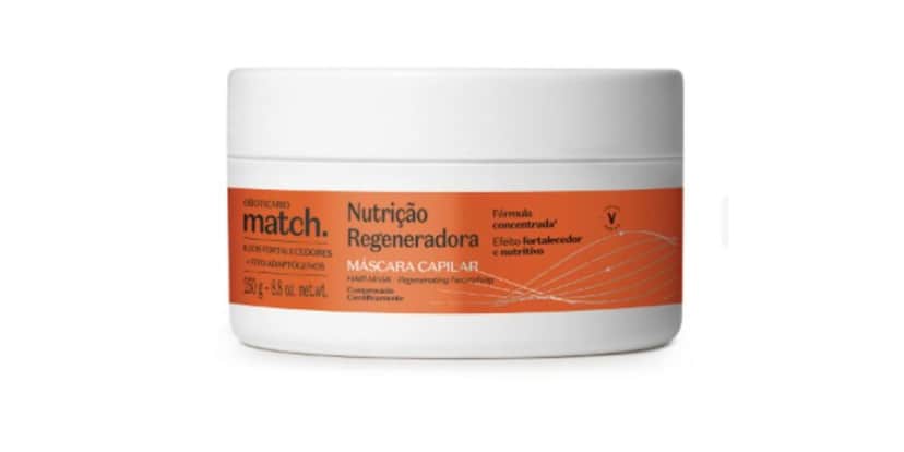 Máscara Capilar Match Nutrição Regeneradora (Foto: Reprodução / Boticário) Máscara Capilar Match Nutrição Regeneradora (Foto: Reprodução / Boticário)