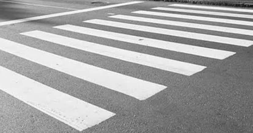 Uma faixa de pedestre (Foto: Reprodução) Uma faixa de pedestre (Foto: Reprodução)
