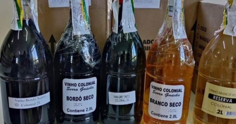 Vinhos apreendidos poderiam conter substâncias nocivas (Foto Reprodução/GOV) Vinhos apreendidos poderiam conter substâncias nocivas (Foto Reprodução/GOV)