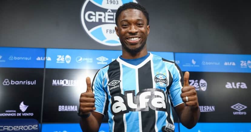 Amuzu - FOTO: LUCAS UEBEL/GREMIO FBPA Amuzu - FOTO: LUCAS UEBEL/GREMIO FBPA